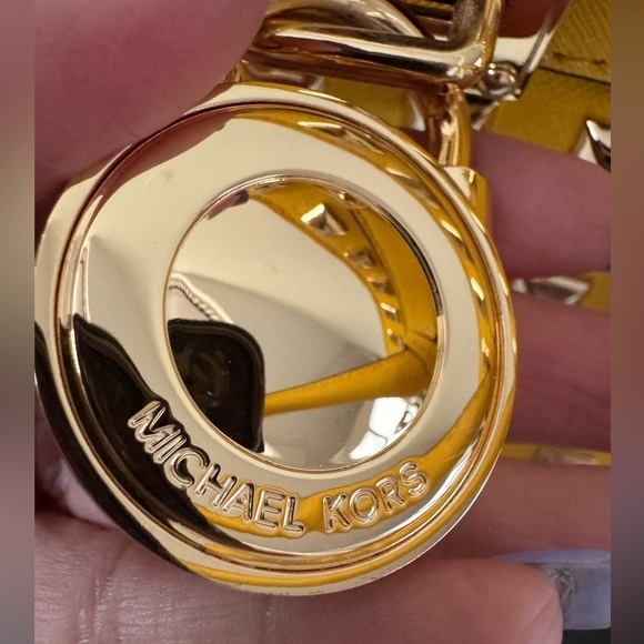 Michael Kors Pyramid Studded Citrus Hamilton Bag Large Tote  Statement Piece NWT - Picture 14 of 17